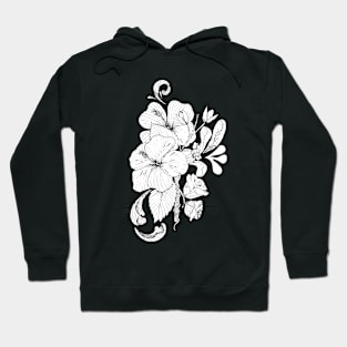 Cool floral ink tattoo art Hoodie